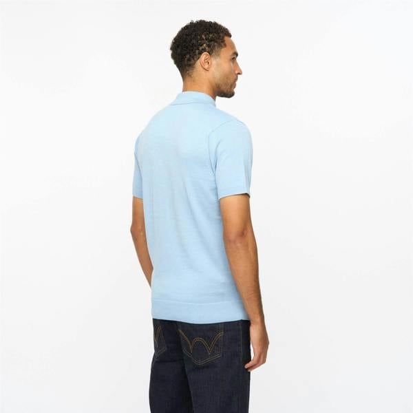 Gabicci V55GK04 Mens Jackson Short Sleeve Plain Knitted Three Button Polo Gabicci Vintage - ICEBERG