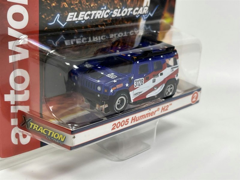 Auto World Slot Cars 2005 Hummer H2 #3128 HO Scale Slot Car X Traction Rally Auto World SC380-2