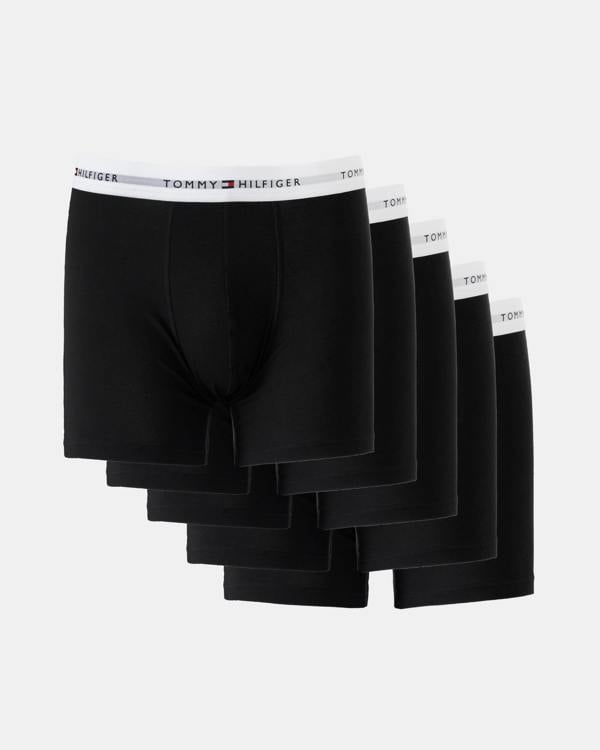 Tommy Hilfiger 5 Pack Mens Trunks - Black/Black/Black/Black/Black