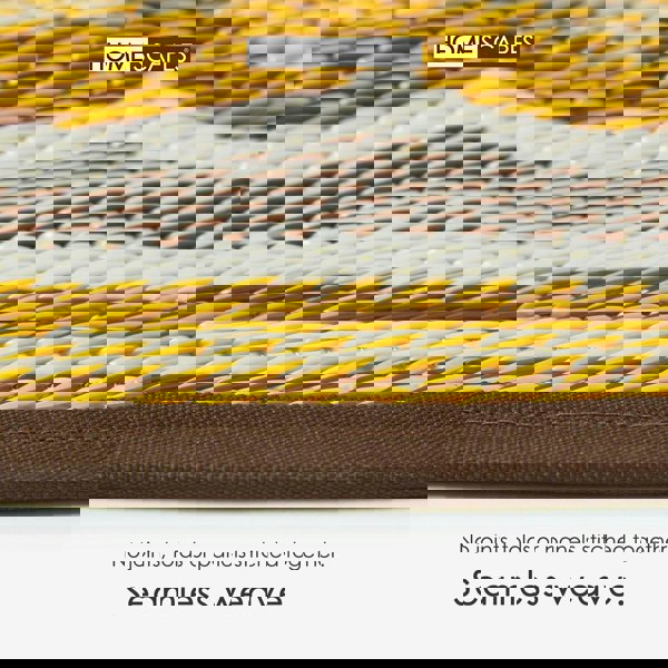 HOMESCAPES Round Outdoor Rug Luxury Waterproof Reversible Recycled, For Garden, Rae