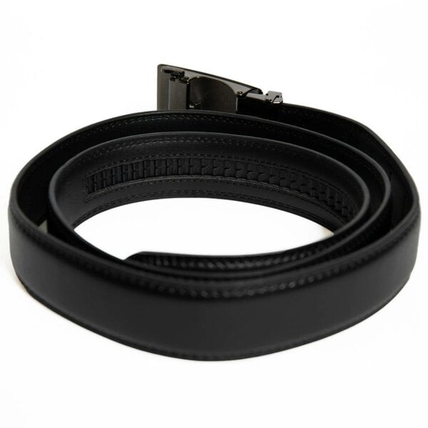 PU Leather Ratchet Belt - Versatile & Customizable for 28-44 Inches - Premium Quality, Secure Fit, Ideal for Casual & Formal Wear
