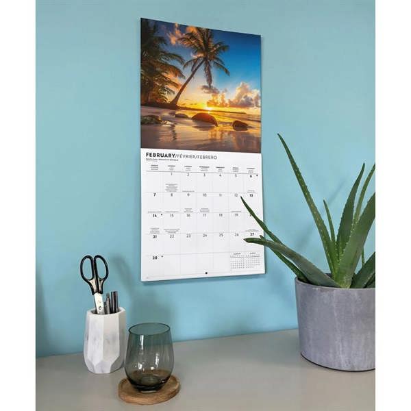 Island Paradise Calendar 2027, Wall Calendars, Month To View, Travel, Gift