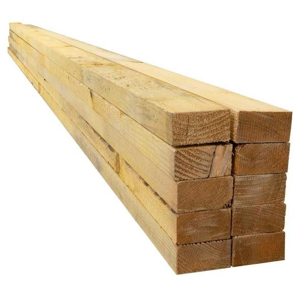 Snowdon Timber Reject Treated 2x1" Yellow Battens (T) 25mm (W) 50mm (L) 2.4m - Pack of 10