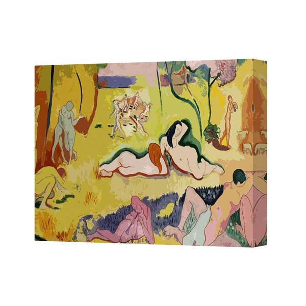 Benjamin Tate Design Canvas Art Print 4465 Abstract Nude Figures In Park Scene