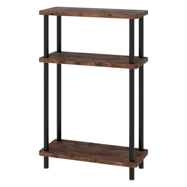 Levede Slim Side Table 3 Tier Narrow Sofa End Table Bedside Storage Stand
