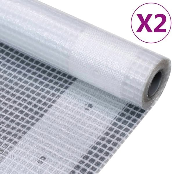 Berkfield Leno Tarpaulins 2 pcs 260 g/m�__ 2x15 m White
