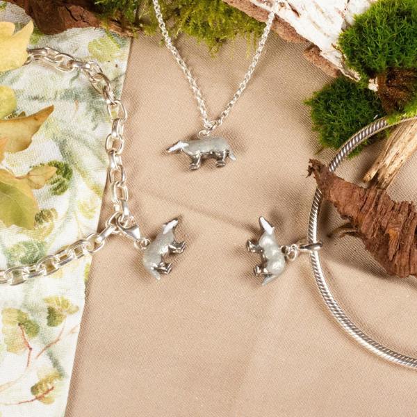 Mylee London Badger Necklace - Enamelled Sterling Silver