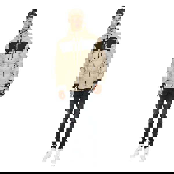 Crosshatch Mens Staylike Jacket - Stone - 