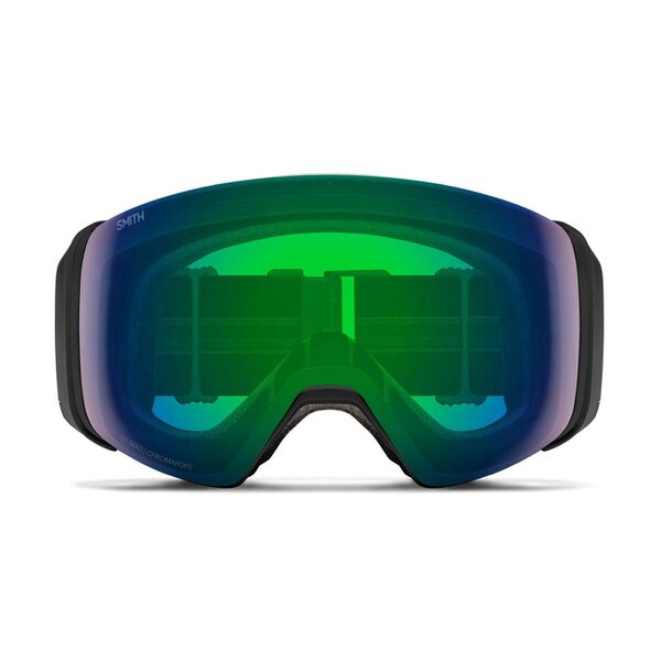Smith Ski Goggles 4D Mag XL 0JX XP Black ChromaPop Everyday Green Mirror & Blue Sensor Mirror