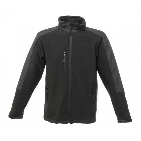 Regatta Professional Mens Hydroforce 3-layer Membrane Waterproof Breathable Softshell Jackets - Black