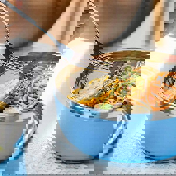 Rozi Freshbox 3-Layer Stainless Steel Bento Lunch Box (Blue)