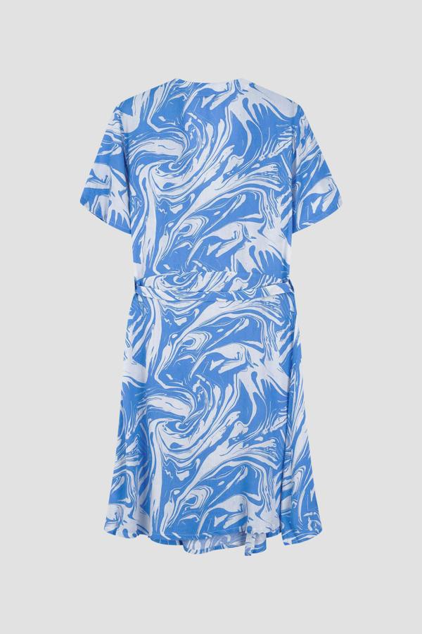 ENORSIA Fluid Printed Relax Fit Mini Dress
