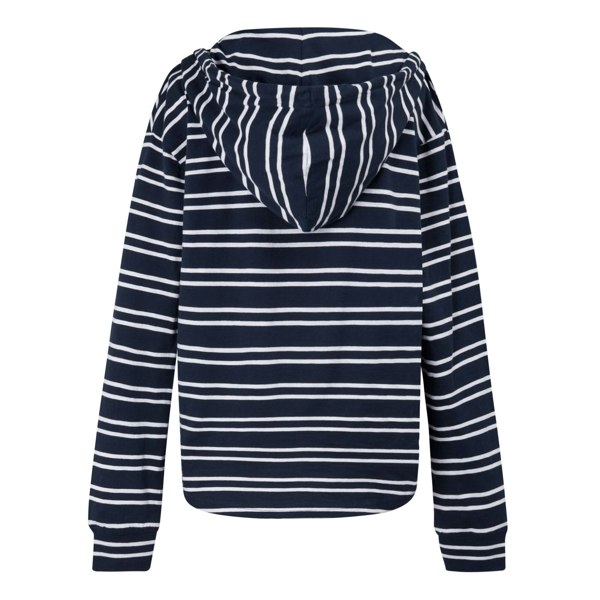 Regatta Women's Minerve Stripe V Neck Hoodie - Navy/White