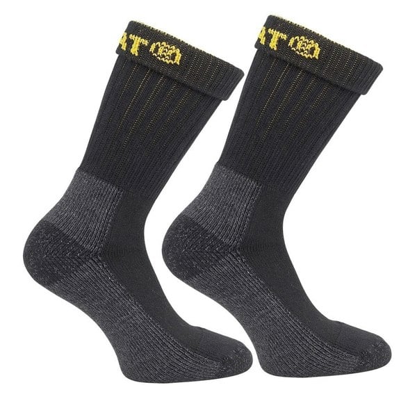 Caterpillar Industrial Work Sock 2 Pk / Mens Socks - Black