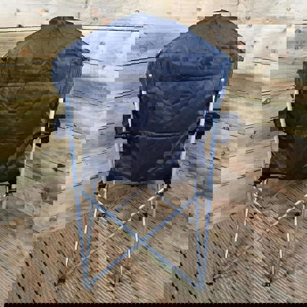 Samuel Alexander Luxury Padded High Back Folding Outdoor / Camping / Fishing Chair in Black