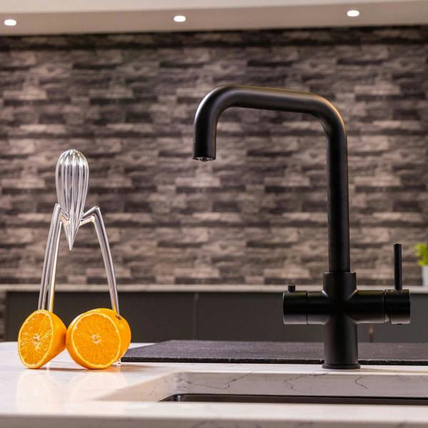 Flode Kyld 4 in 1 Instant Boiling & Cold Water Tap with Filtered Chilled Water | Matt Black Finish