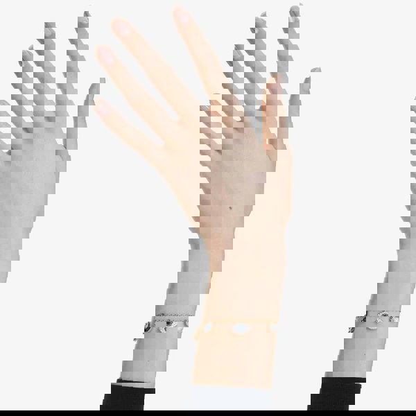 Swarovski Symbolica Gold Tone Plated Evil Eye Mixed Charm Bracelet 5692162