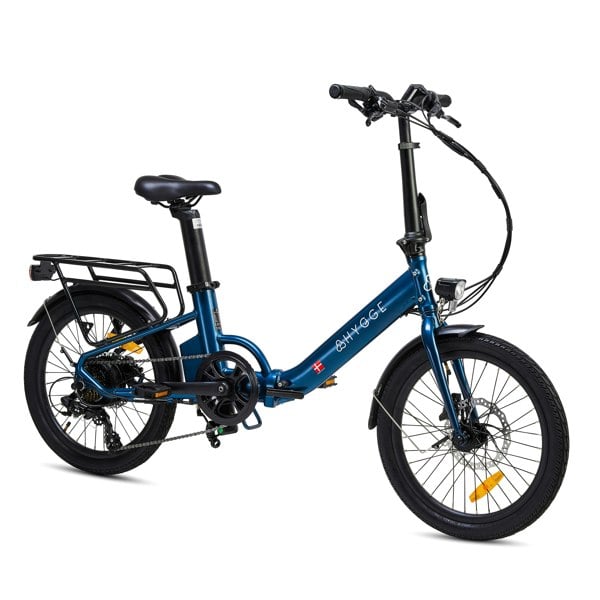 Hygge Bikes Virum Step 2025 - Folding Ultra-Light E-Bike 36V 10Ah - Sapphire Blue