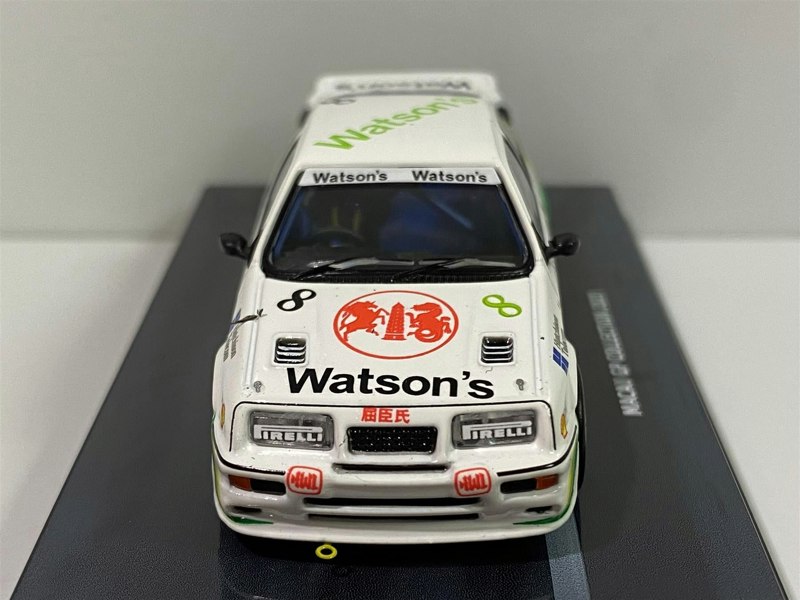 ford sierra rs500 cosworth watsons t harvey macau guia 1:64 inno 64 in64rs500mgp21w