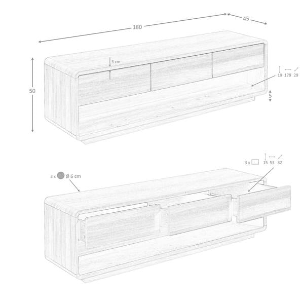 Angel Cerdá Walnut TV unit 3289