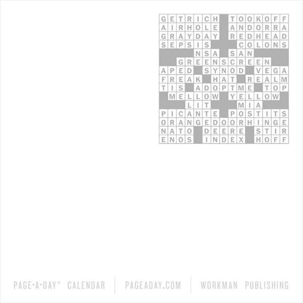 New York Times Crossword Desk Calendar 2027, Desk Calendars, Day To View, Entertainment, Gift