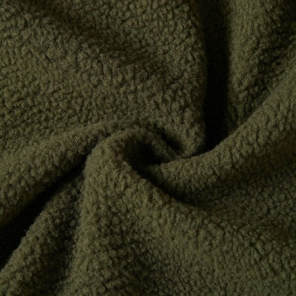 Regatta Mens Frankie Borg Fleece Jacket - Dark Khaki/Black