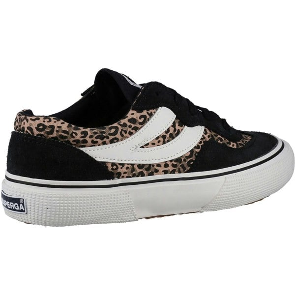 Superga 2941 Revolley Leopard Women's Trainers - Black/Micro Leopard