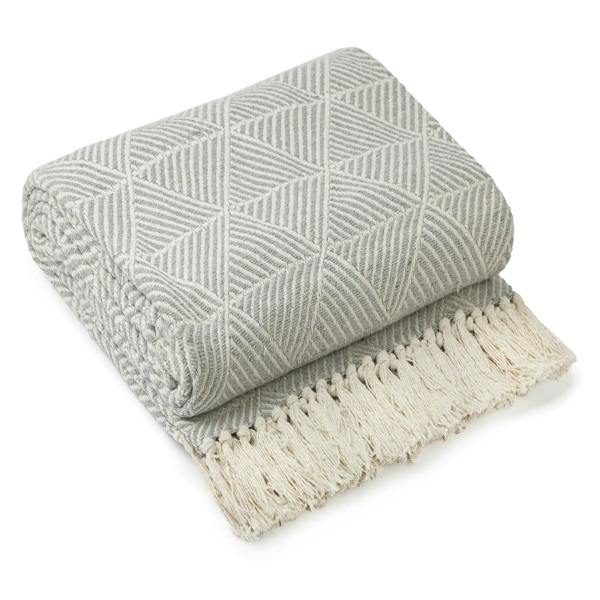Zahra Silver Throw 50x60"