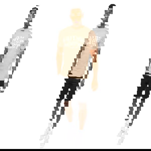 Crosshatch Mens Wilsby T-Shirt - Stone - 