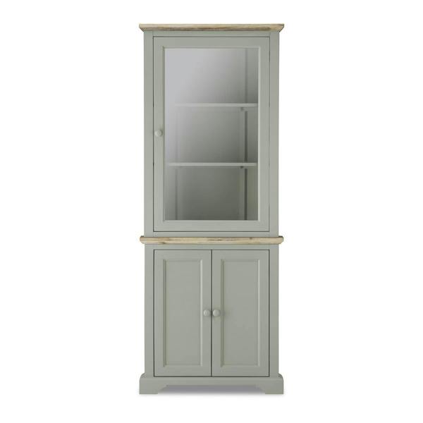 Statement Furniture Florence Corner Display Cabinet, Glass Door Assembled Dresser