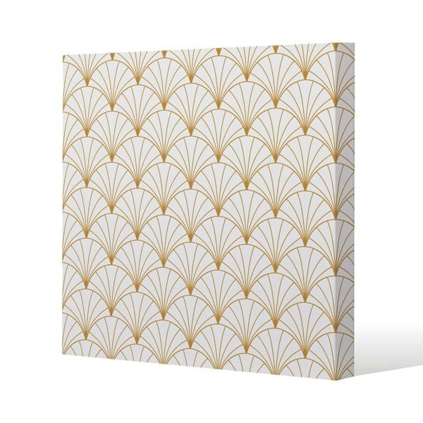 Benjamin Tate Design Gold Shells (Canvas Print)