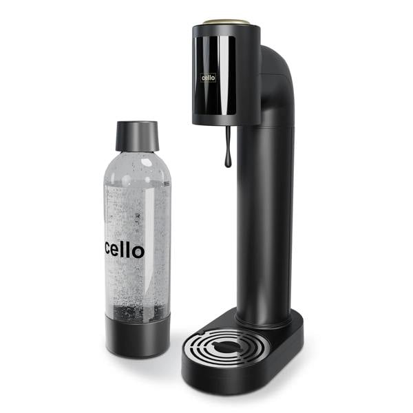 Cello Refresh Bundle - Digital Kettle + 2 Slice Toaster + Soda Maker - Black