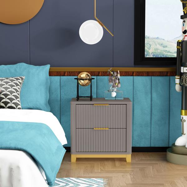 Cabinet Bits Molino 2 Drawer  Bedside Table