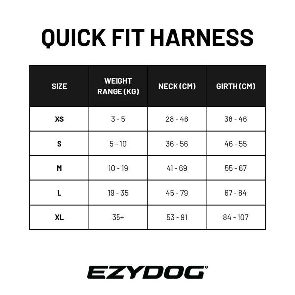 EzyDog Quick Fit Dog Harness in Red