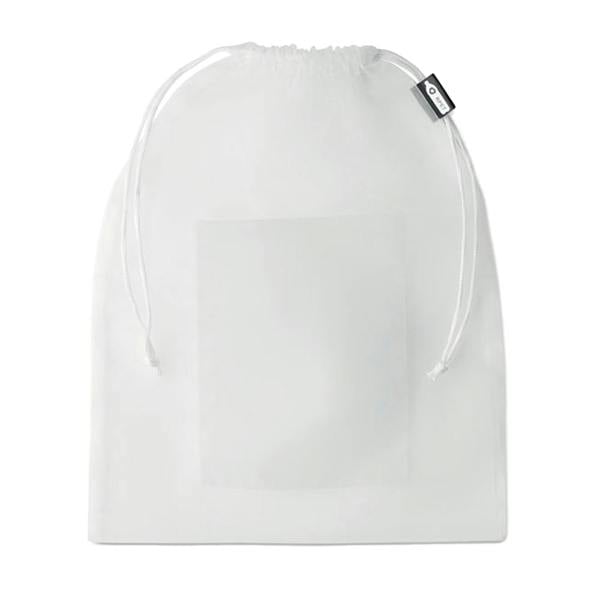 MidOcean Veggie RPET Mesh Drawstring Bag - White - 