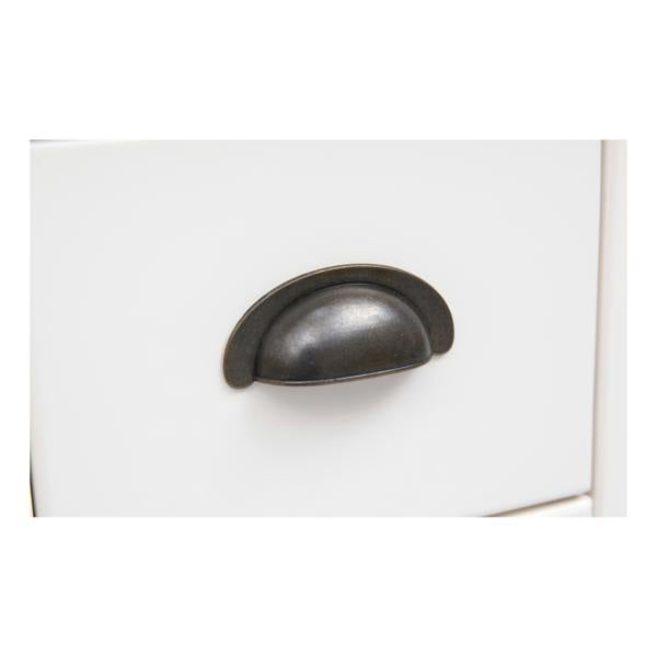 Cabinet Bits Lovere 5 Drawer Chest of Drawers Brass Cup Handle