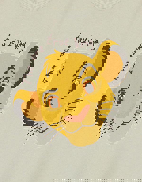 Disney The Lion King Unisex Kids Beige The One True King Short Sleeved T-Shirt