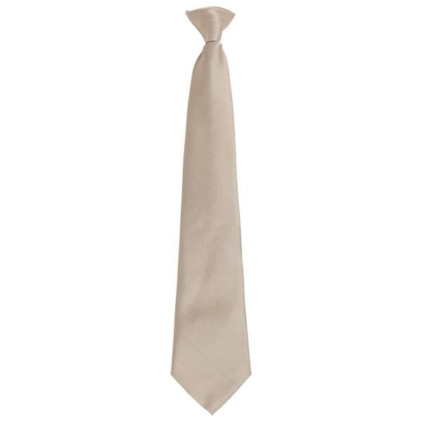 Premier Unisex Adult Colours Fashion Plain Clip-On Tie - Khaki