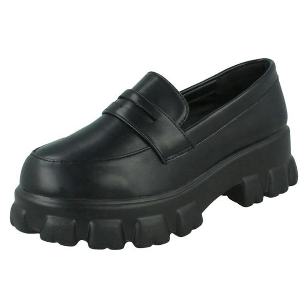 Spot On Ladies Spot On Wide Fitting Loafers F90101