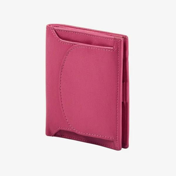 Pink ladies leather coin tray purse for everyday use