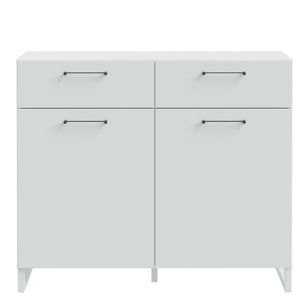 Wyld Haus Innsbruck Light Grey Wooden 2 Door 2 Drawer Storage Chest