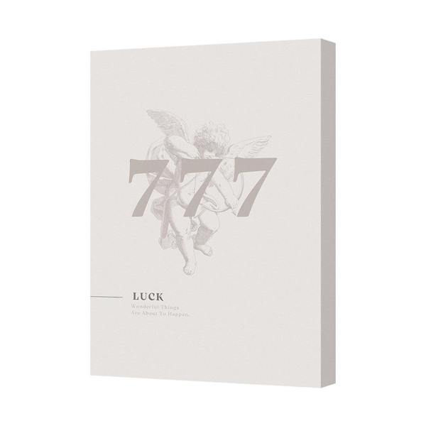 Benjamin Tate Design Luck 777 Canvas Art Print With Deep Wooden Frame Handmade In UK