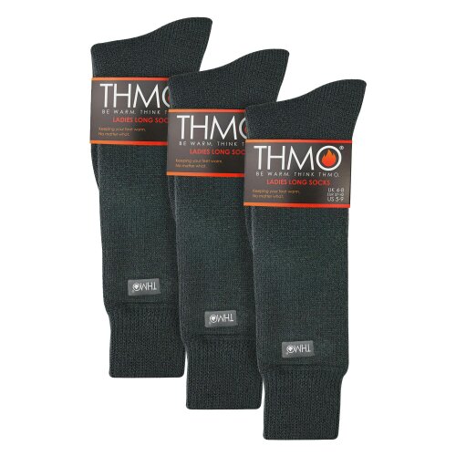THMO Ladies 3 Pack Extra Long Thermal Socks Warm Winter Knee High Boot Socks