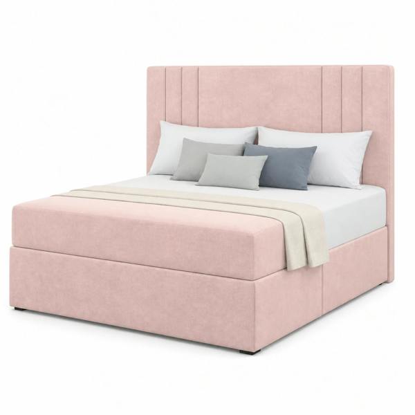 Great British Beds Lima Divan Bed - Pink Plush