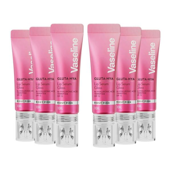 Vaseline Gluta-Hya Lip Serum Gloss Juicy Peach, Plum, Pink & Cherry 10ml