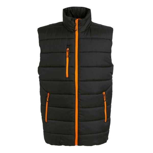 Regatta Mens Navigate Thermal Body Warmer - Black Orange Pop