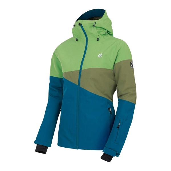 Dare 2B Womens/Ladies Ice III Ski Jacket - Piquant Green/Moroccan Blue - 