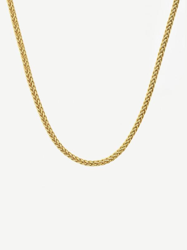 MUCHV Men's Twisted Chain Necklace - 60cm