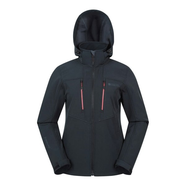 Mountain Warehouse Women's Genesis Windproof Soft Shell Jacket - Black