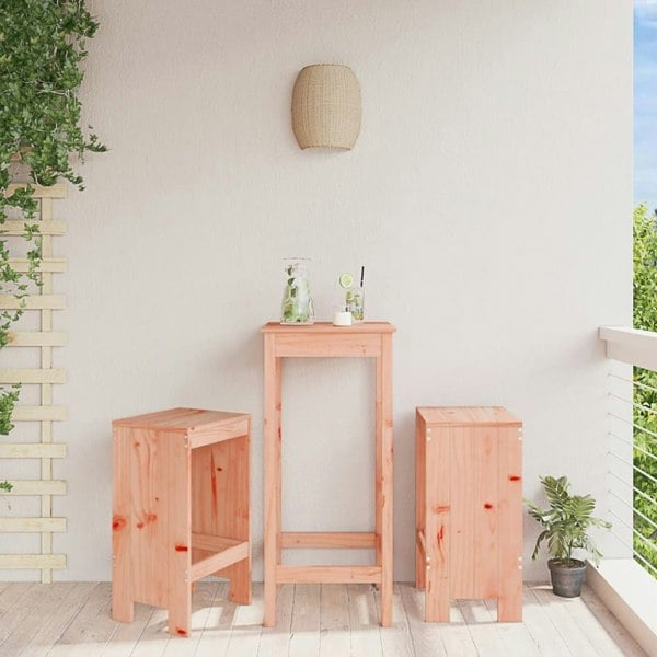 Berkfield Bar Stools 2 pcs 40x36x75 cm Solid Wood Douglas